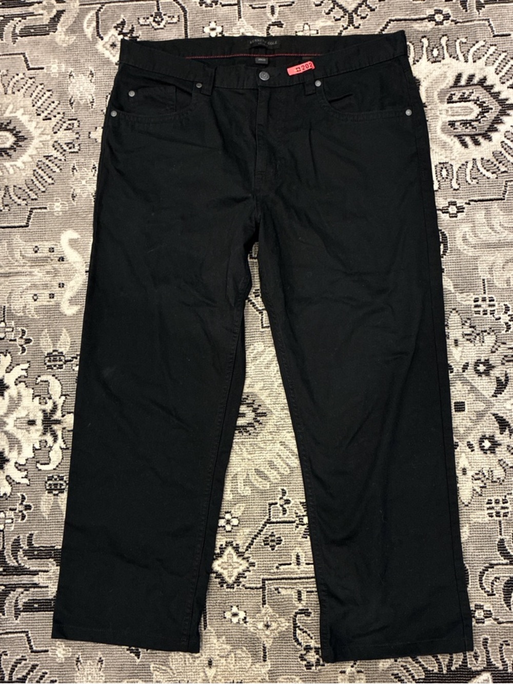 Black Straight Leg casual pants 36x30